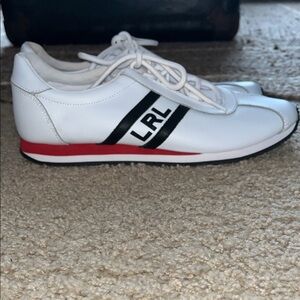 Lauren Ralph Lauren White Navy Blue/Red Women’s Sneakers